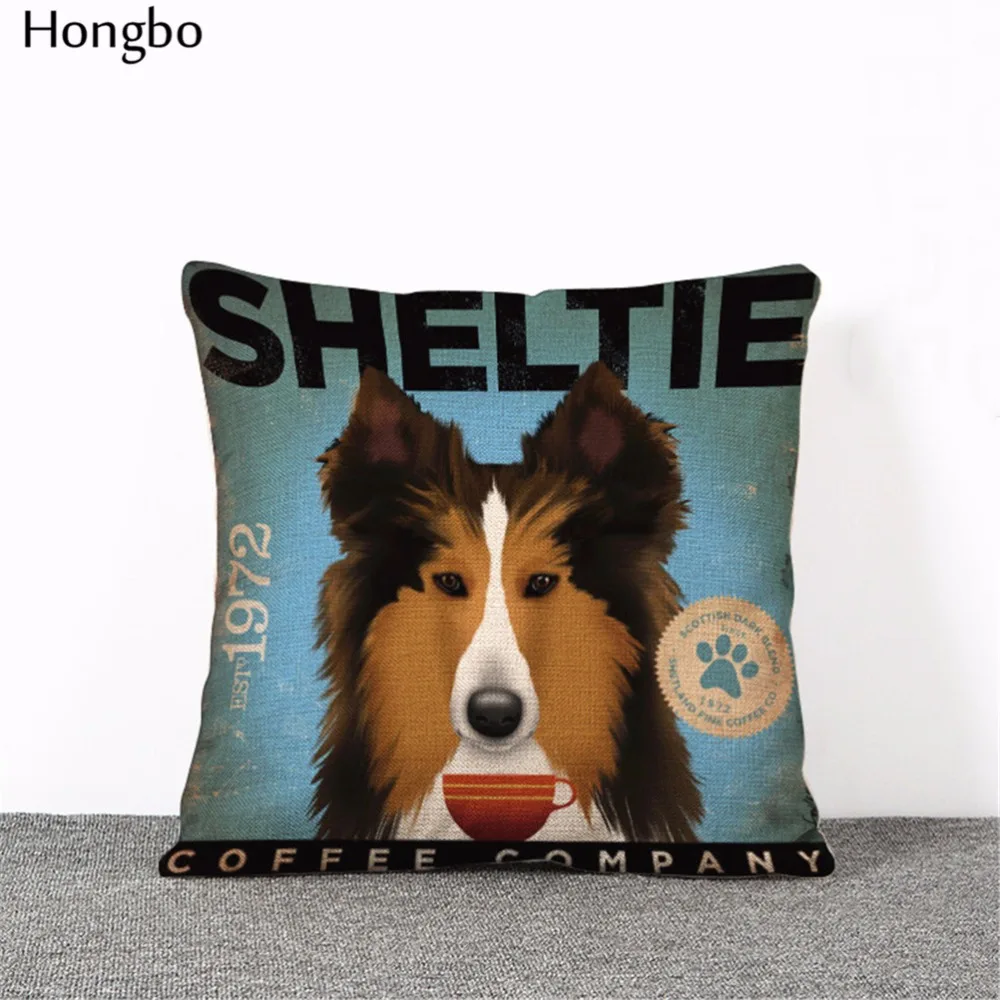 Современный простой 45 см милые красочные Pet Мопс маламут Мальты тцу терьер из