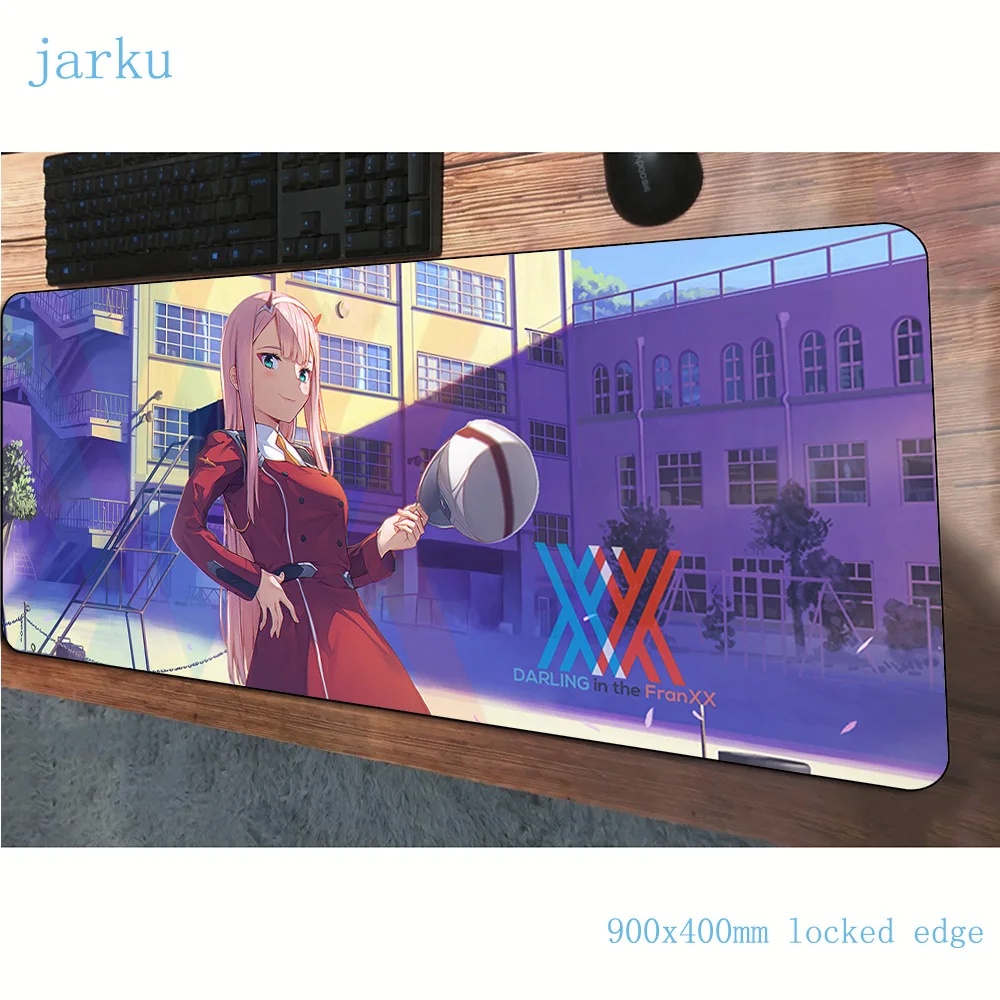 Коврик для мыши darling in the franxx padmouse 900x400x3 мм, игровой коврик для мыши в подарок, коврик для мыши для геймера, Настольный коврик высокого качества, коврик для мыши, ПК