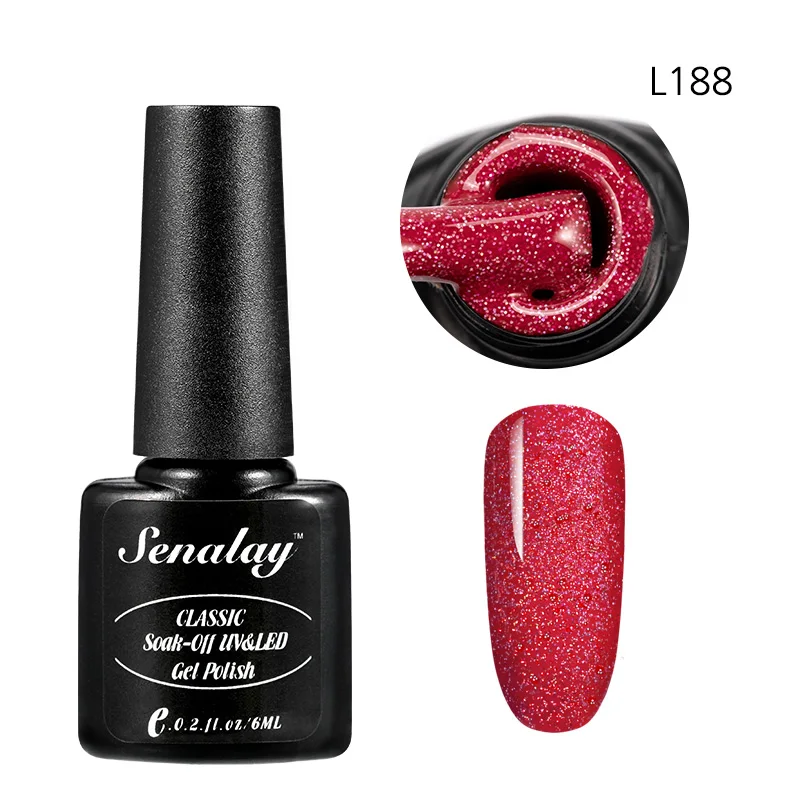 RE12-L188 Senalay Гель-лак UV Vernis Полупостоянный Радужный цветной Блестящий лак Гибридный гвоздь искусство все для маникюра Гель-лак для ногтей - Цвет: RE12-L188