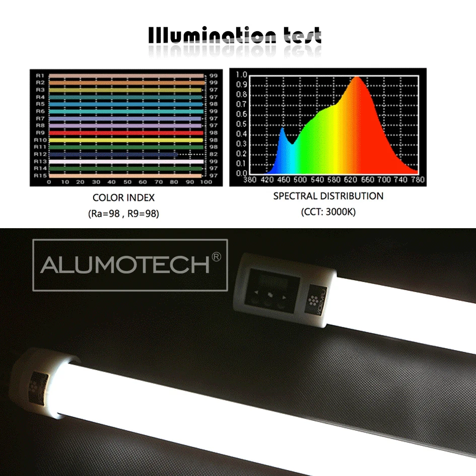 ALUMOTECH 50WX4 Pro Kino 2600~ 6000K светодиодный светильник для студийной видеосъемки камеры Supppot аксессуары осветительные трубки