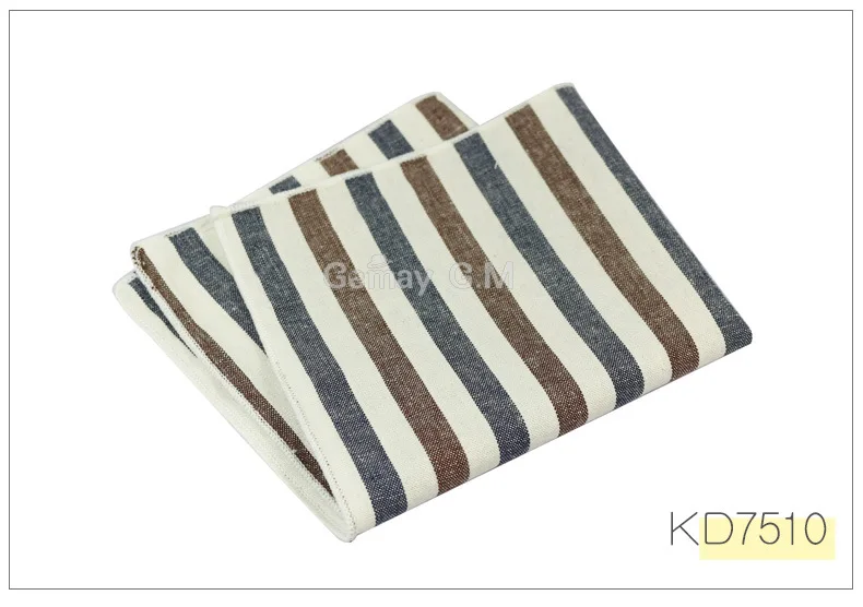 New Arrive Cotton Suit Pocket Square for Men Towel Square For Wedding Party Fashion Simple Cotton Mens Plaid Handkerchief Towel