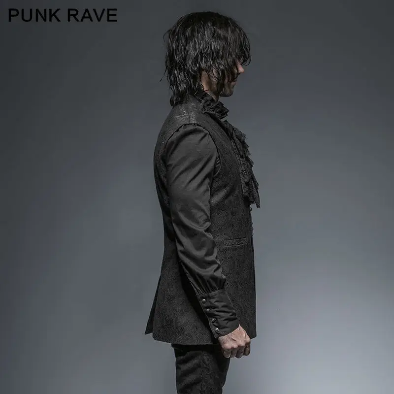 Мужской дамасский жилет в стиле панк рейва куртка викторианском стимпанк готика