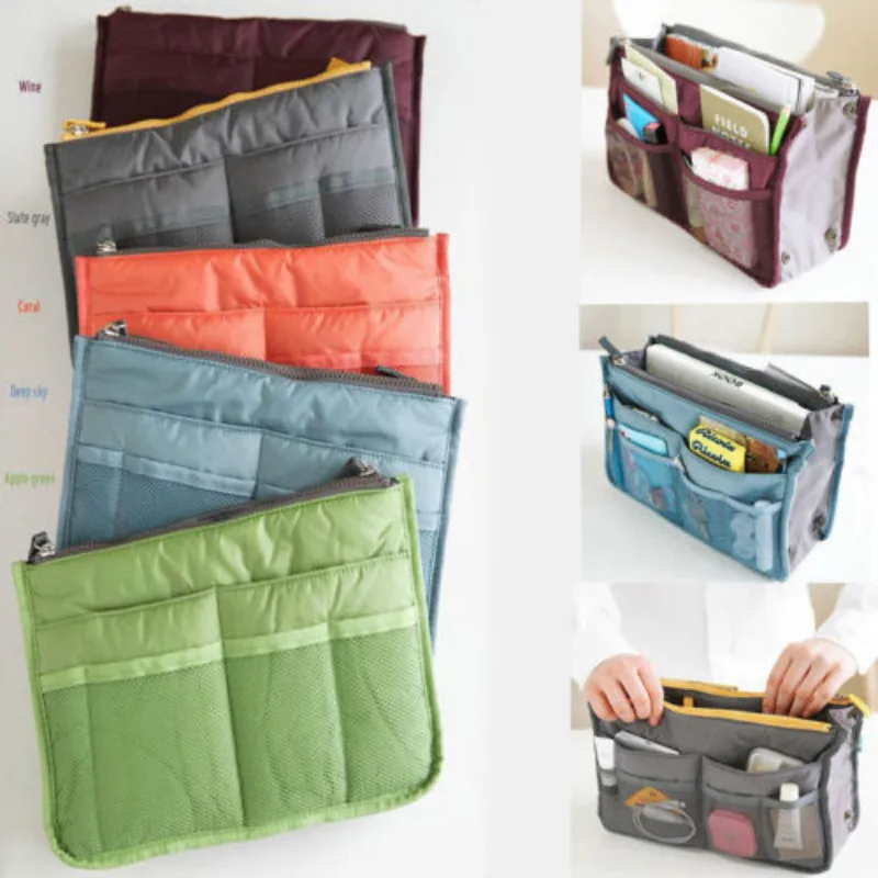 Women Lady Travel Insert Handbag Organiser Purse Large Liner Comestic Organizer | Дом и сад