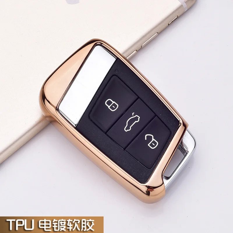 Чехол для автомобильного ключа из ТПУ чехол дистанционного управления Volkswagen VW 2016