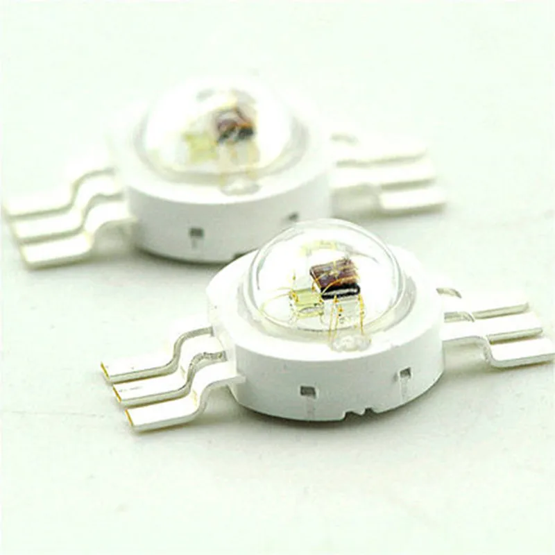 Светодиодная лампа высокой мощности 3 Вт 5 шт. полноцветсветодиодный RGB подсветка