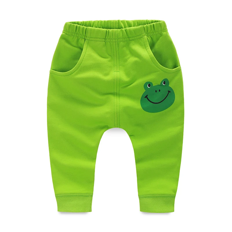 Штаны Девочка Мальчик Малыш Spodnie Pantolon Повседневные брюки 100% хлопок Карикатурная одежда для младенцев Леггинсы весной 3-24 месяцев
