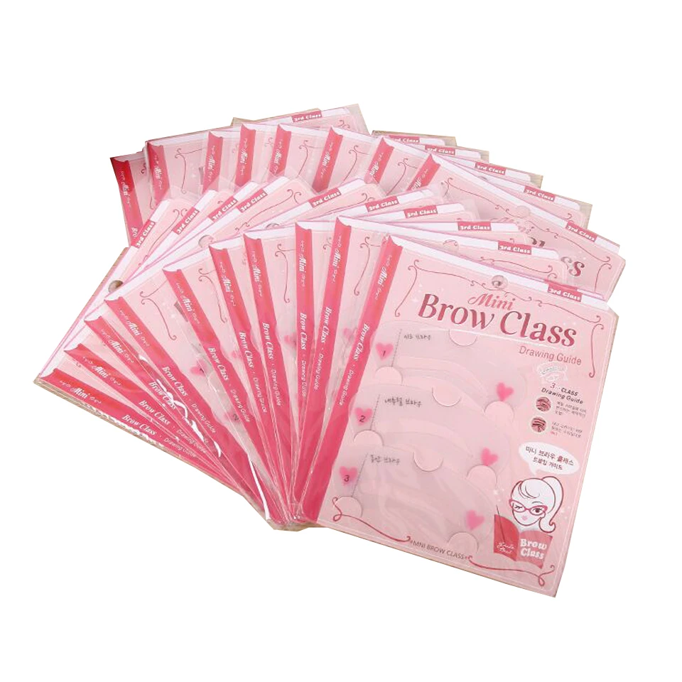 3 шт./компл. волшебный набор трафаретов для бровей девочек карт мини класс