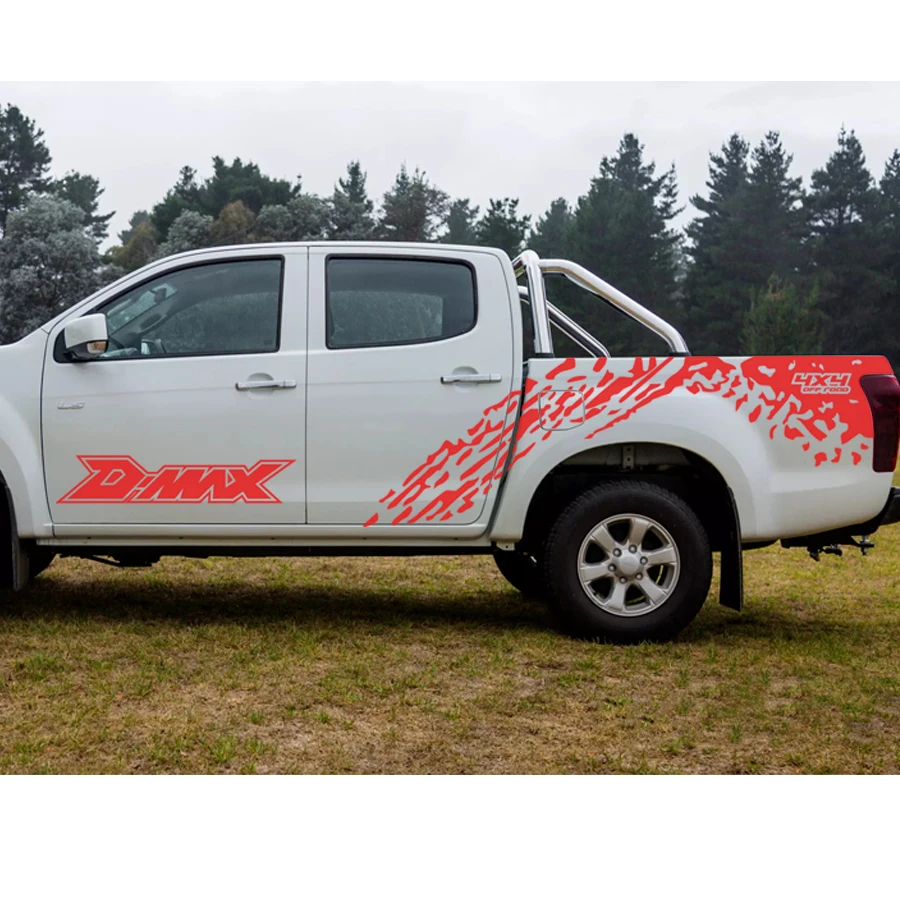 Автомобильные наклейки пригодные для D max 2012 настоящее боковой двери заднего