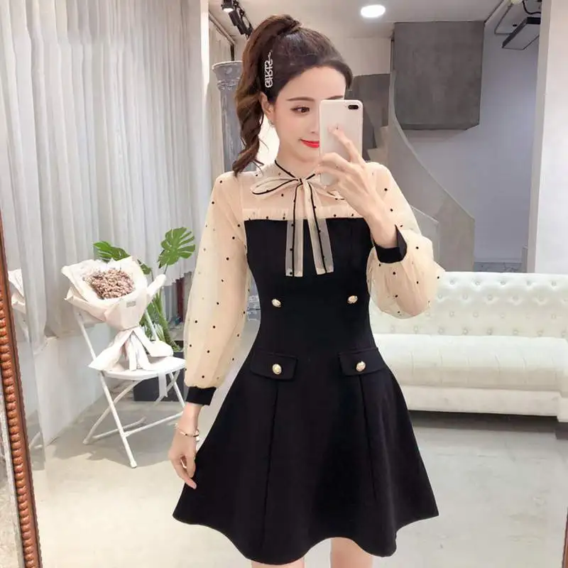 Женское сексуальное ажурное Сетчатое платье с вышивкой мини-платье длинным