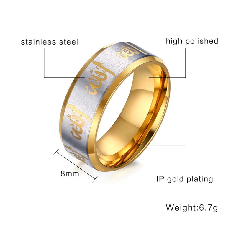Кольца для молитвы мужчин ювелирные изделия в арабском и мусульманском стиле