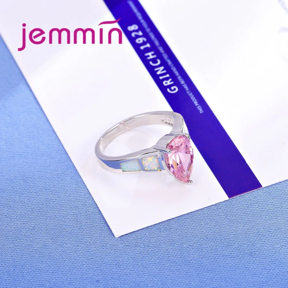 Женское кольцо с белым огненным опалом | Украшения и аксессуары