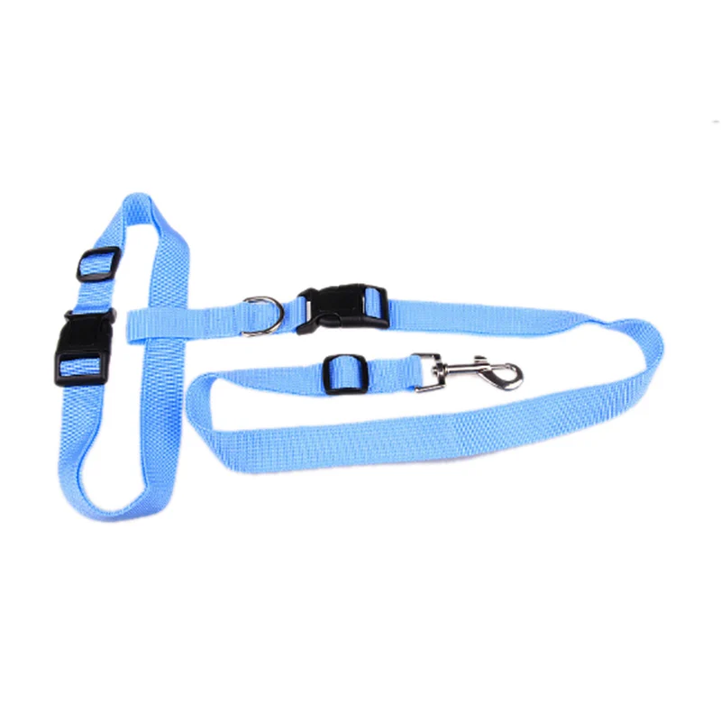 Hands Free Walking Running Pets Puppy Gog Leashes Red Purple Yellow Green Pink Dog Lead Harness collars | Дом и сад