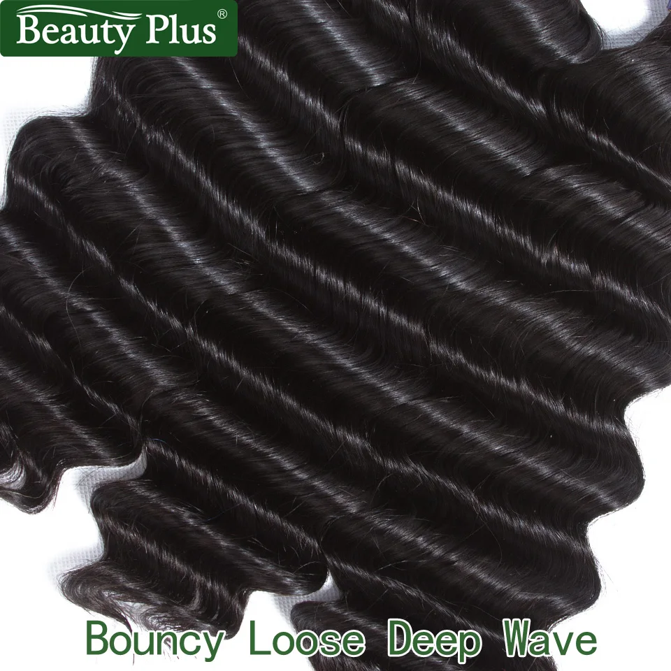 Свободные пряди волос с глубокой волной застежкой человеческие волосы Remy