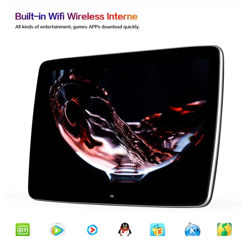 11 6 дюймов Android 7 1 Автомобильный подголовник монитор Восьмиядерный 1920*1080 HD 1080 P 2.5D