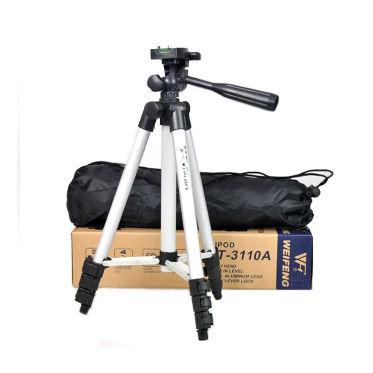 

Extendable Stretch Tripod 3110 Aluminum Alloy Camera 3110A Tripod for Digital Camera Portable Professional Tripod with Bag 80pcs