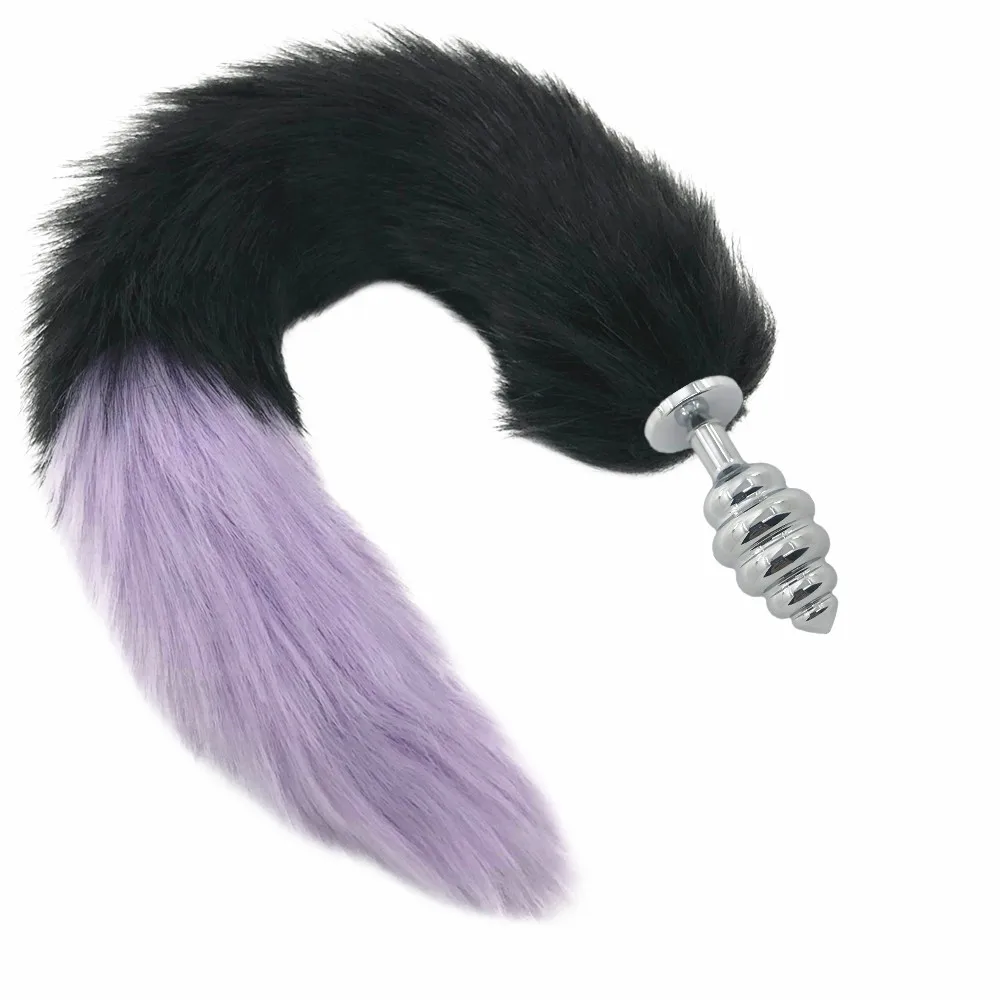 New Big Anal plug fox tail Stainless steel butt cat anal cosplay sex toys metal dog | Красота и здоровье