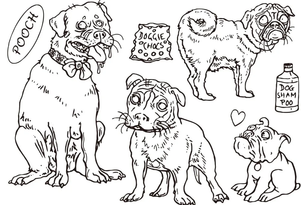 Dog Transparent Clear Silicone Stamp/Seal for DIY scrapbooking/photo album Decorative clear stamp A10 97