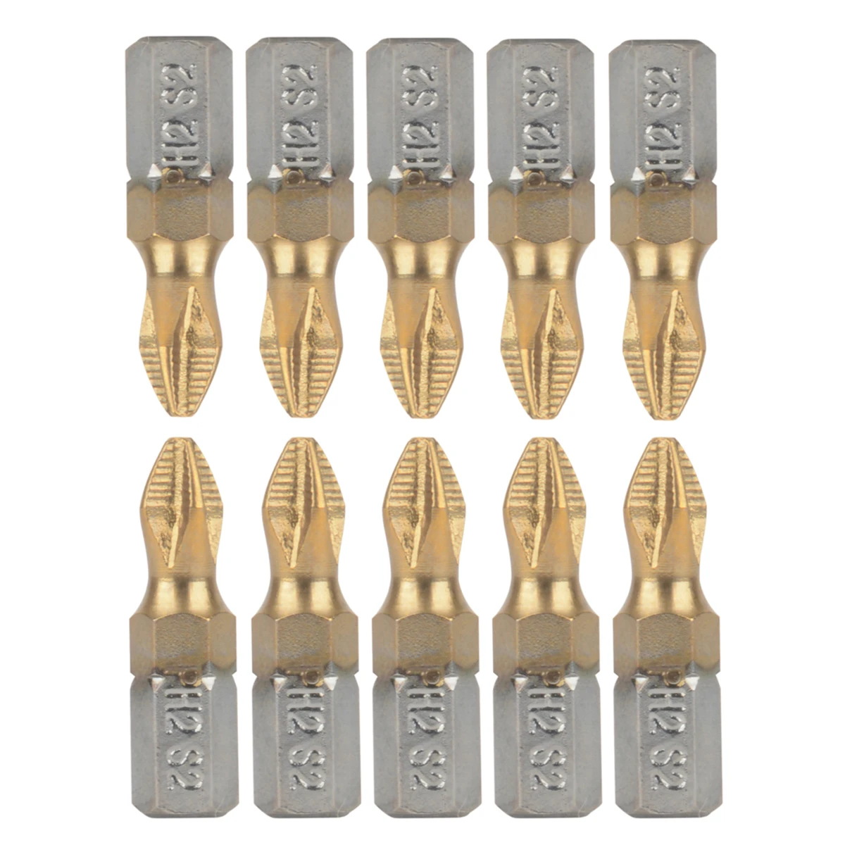 

10 шт. 25 мм 1/4 дюйма PH2 магнитные Биты для отвертки хвостовик отвертка с титановым покрытием биты для электрической дрели электроинструменты