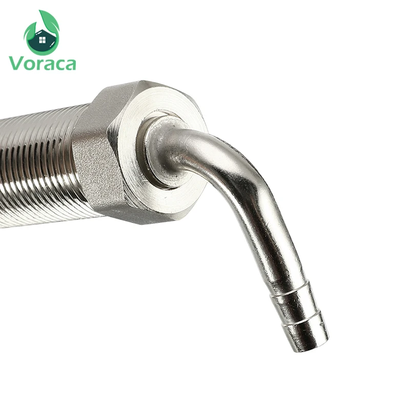

G5/8 Beer Faucet Homebrew Adjustable 4 Inch Draft Stainless Steel Beer Faucet Shank With Chrome Plating Tap Dispenser Barware