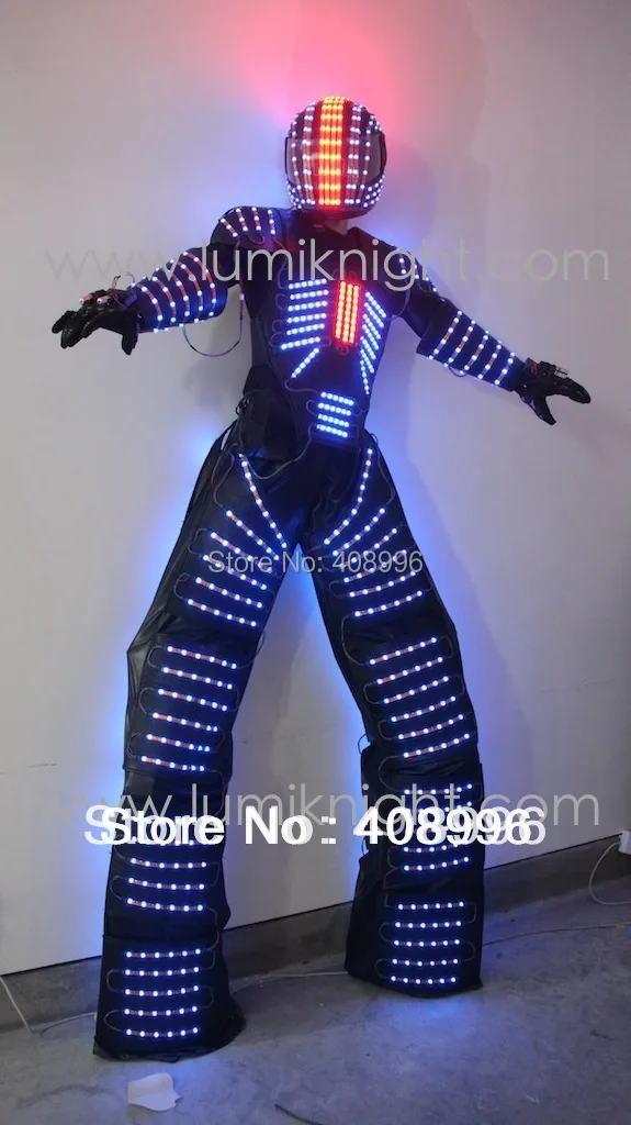 Светодиодный робот костюм/Давид Гетта костюм робота из светодиодов/светящийся