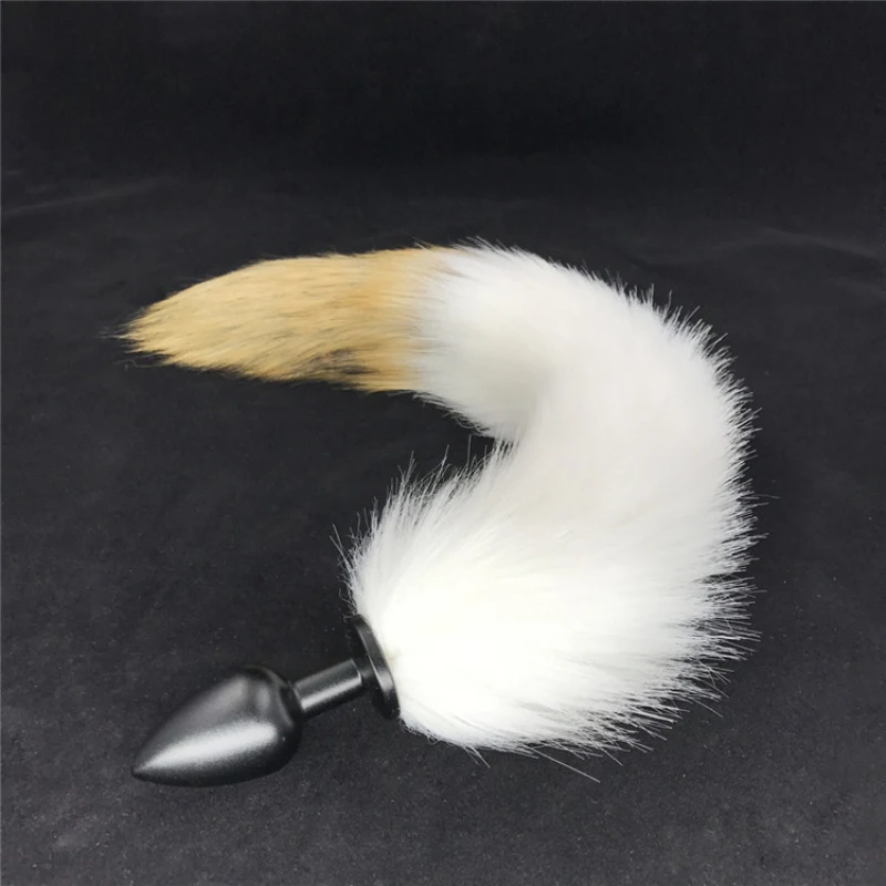 Anal Plug Fox Tail Butt Artificial Animal Metal Stopper Flirting Adult Games Sex Toys for Women H8-91D | Красота и здоровье