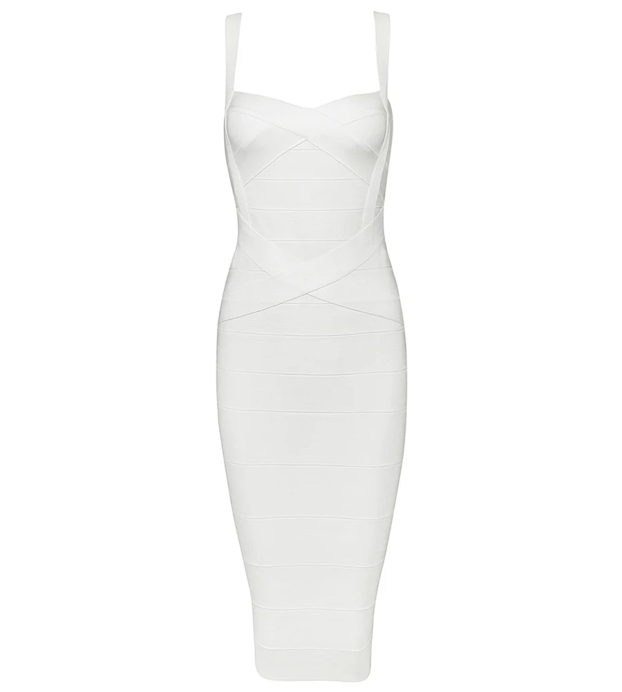 

Beateen Women's Midi Bandage Dress Strapless Spaghetti Strap Sexy Bodycon Club Party Dresses New 2019
