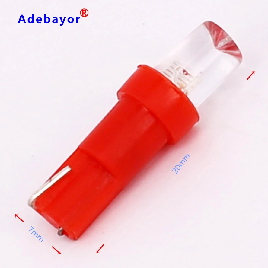 100 шт. автомобиль T5 Бег приборной панели фонарь освещения номерного знака Карта