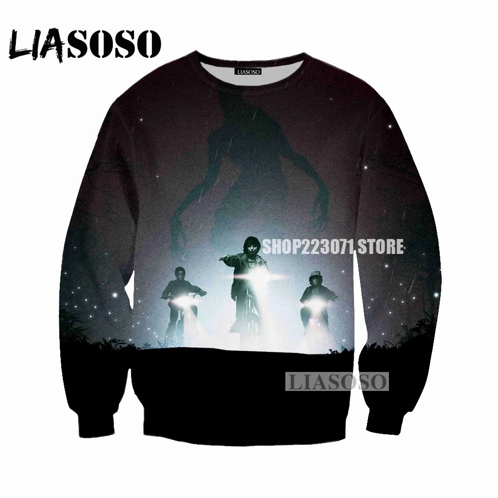 LIASOSO Осенняя Новинка для мужчин и женщин модные толстовки с 3D принтом ТВ странные