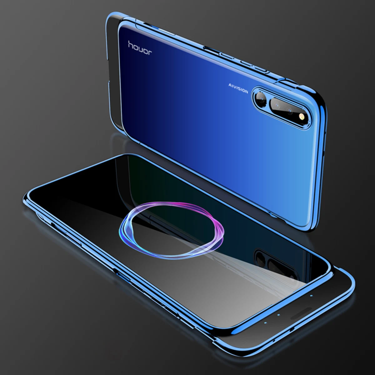 Для Huawei Honor Magic 2 Прозрачный задний Чехол раздвижные закрытия дизайн ПК противоударный жесткий чехол против царапин защитная крышка