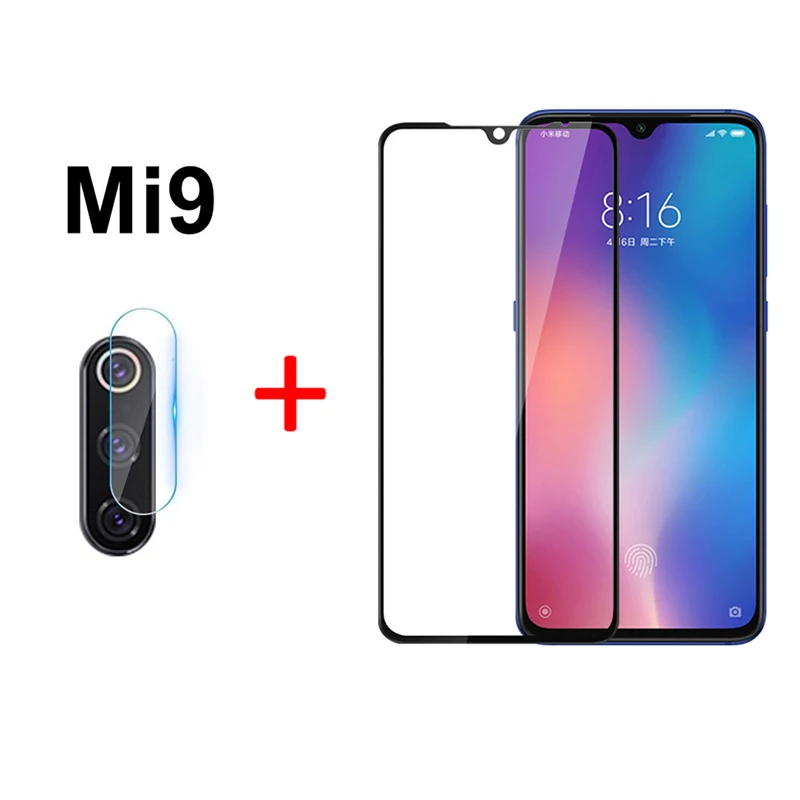 2 в 1 Mi 9 Объектив камеры закаленное стекло для Xiaomi Mi9 Защитная пленка экрана Xaomi