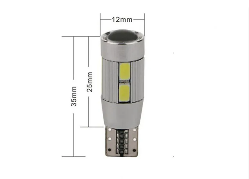 Автомобильная светодиодная лампа T10 LED W5W 2 шт. автомобильная 12 В лампочки с