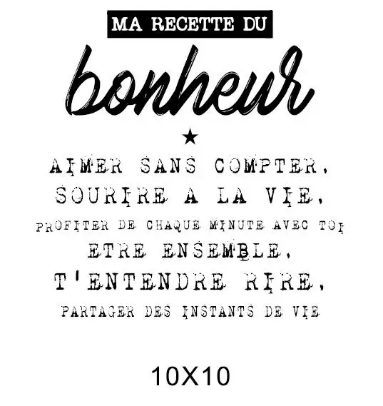 Французский прозрачный силиконовый штамп печать для DIY скрапбукинга фотоальбома