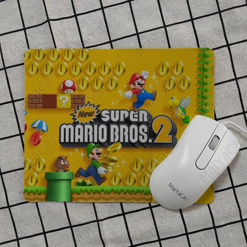 MaiYaCa дизайн super mario bros wii заказной игровой коврик для мыши для ноутбука Гладкий коврик для письма настольные компьютеры мат игровой коврик для мыши