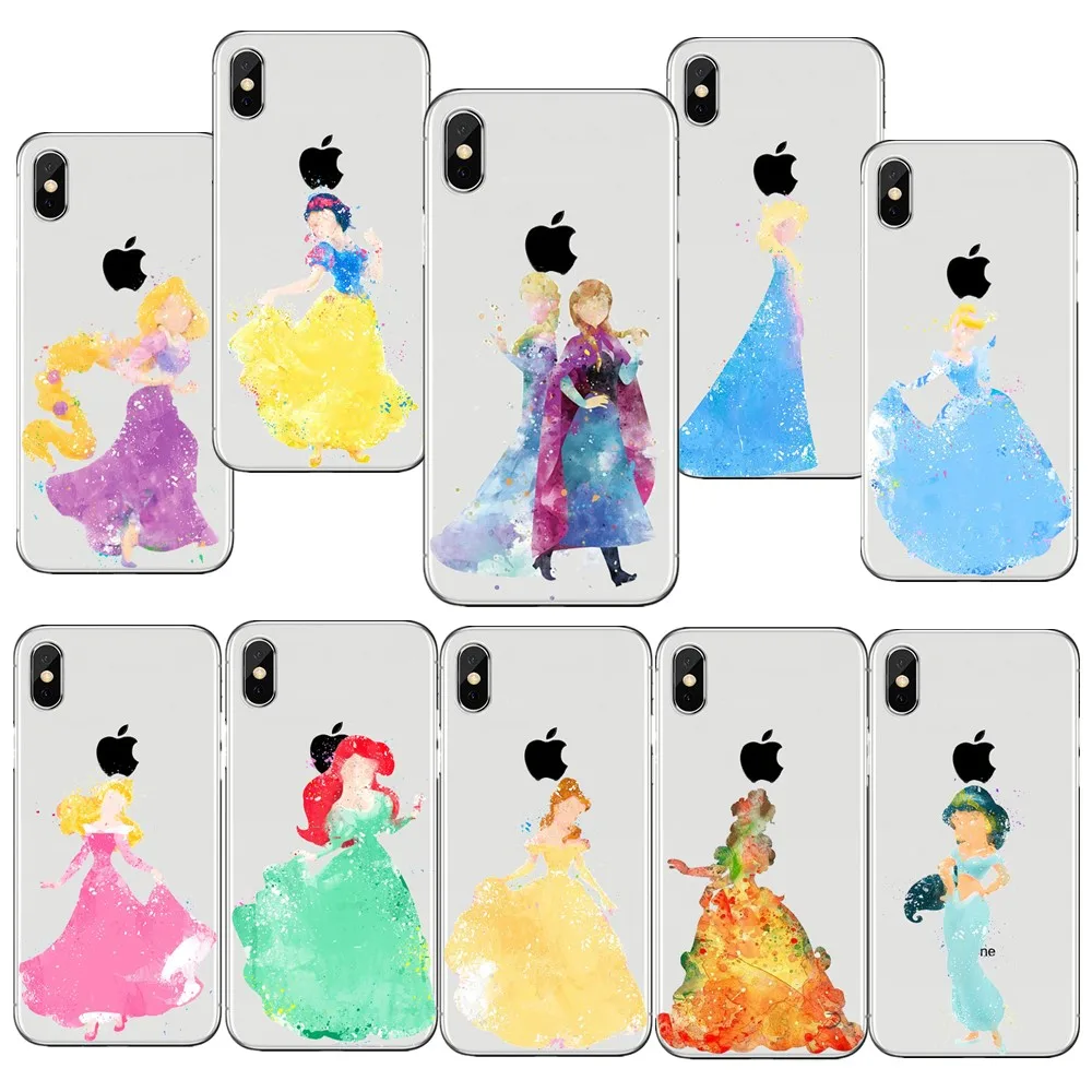 Прозрачный мягкий чехол из ТПУ для iPhone X 10 8 7 6 6S Plus SE 5S Queen силиконовый |
