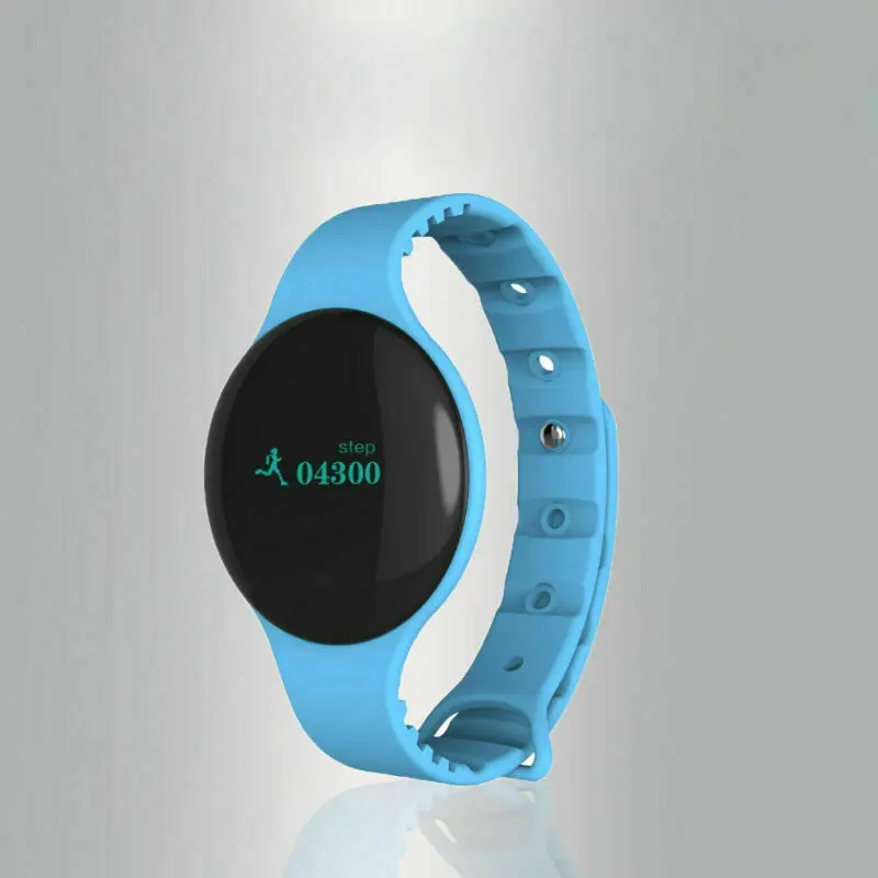 Blue Новейший Bluetooth 4,0 смарт-браслет спортивные часы Счетчик шагов и калорий Фитнес-трекер умный Браслет Шагомер - Color: Blue