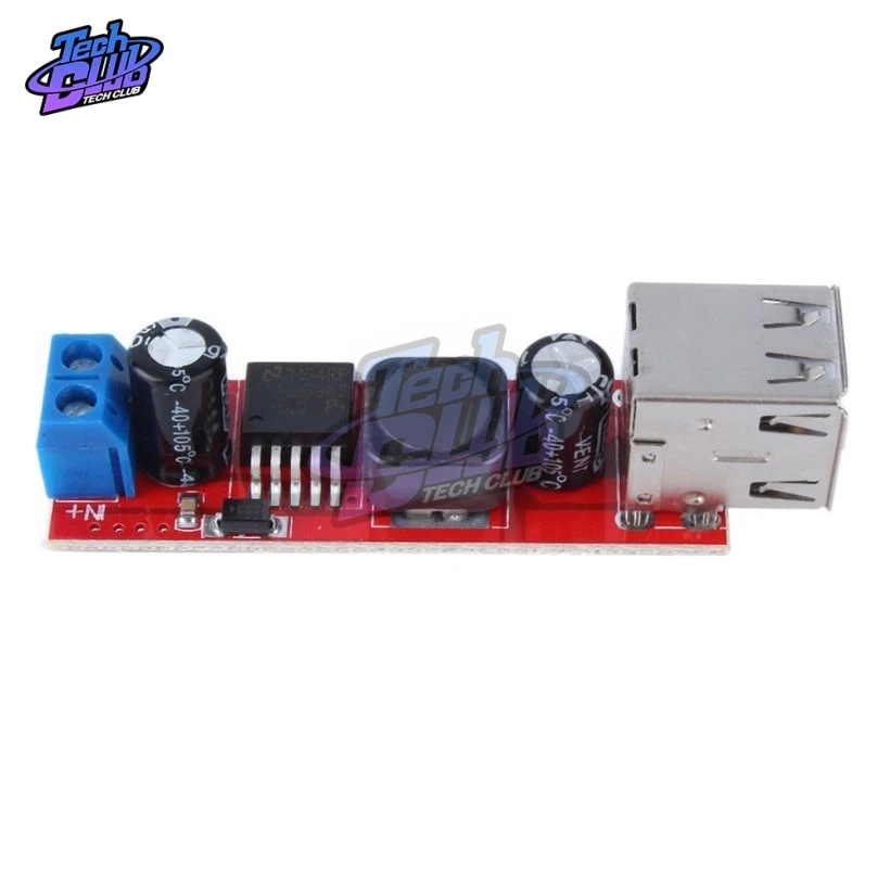 DC 6V-40V To 5V 3A Double USB Charge DC-DC LM2596 Step-downConverter Module For Vehicle Charger | Инструменты