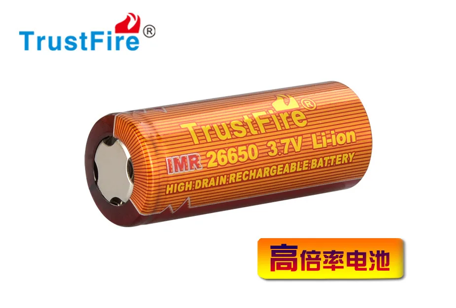 2 шт. TrustFire IMR 26650 литий ионная аккумуляторная батарея мАч/электронные сигареты с