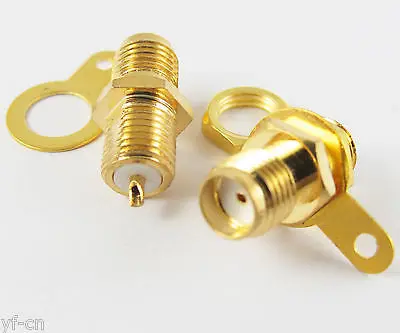 10x RF разъем адаптера SMA гнездо панель крепление с гайкой ручка переборка