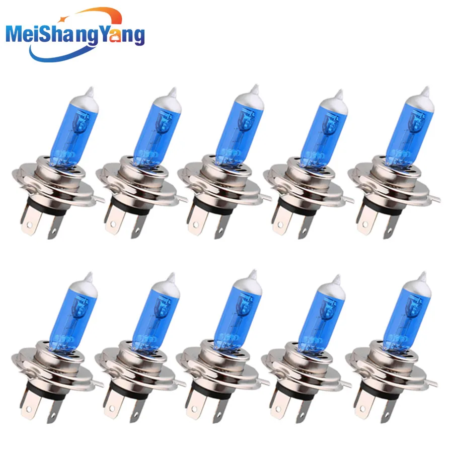 10 шт. галогенные лампы H4 100 Вт 12 В 6000K h4|car light source|bulb h4h4 100w |