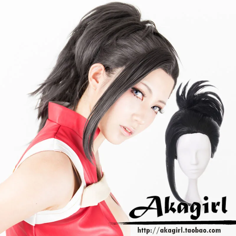 Парик для косплея моя геройская Академия боку но Хиро парик Akademia Momo Yaoyorozu черный