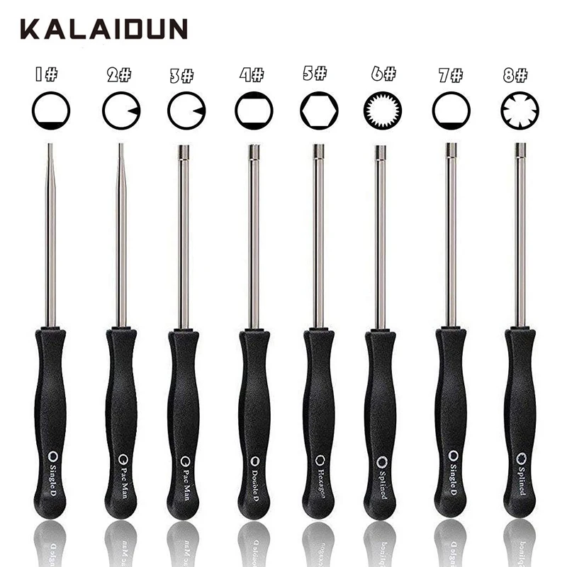 KALAIDUN 8 шт. отвертки инструмент для настройки карбюратора комплект регулировки настройки инструмент общий 2 цикла карбюратор двигатель ручной инструмент набор