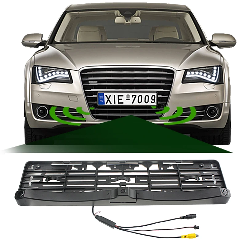 Россия ЕС Универсальная рамка для номерного знака два парковочных датчика