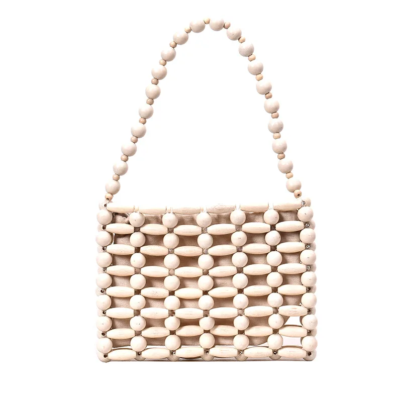 Женская плетеная сумка мессенджер летняя маленькая через плечо из бамбука с