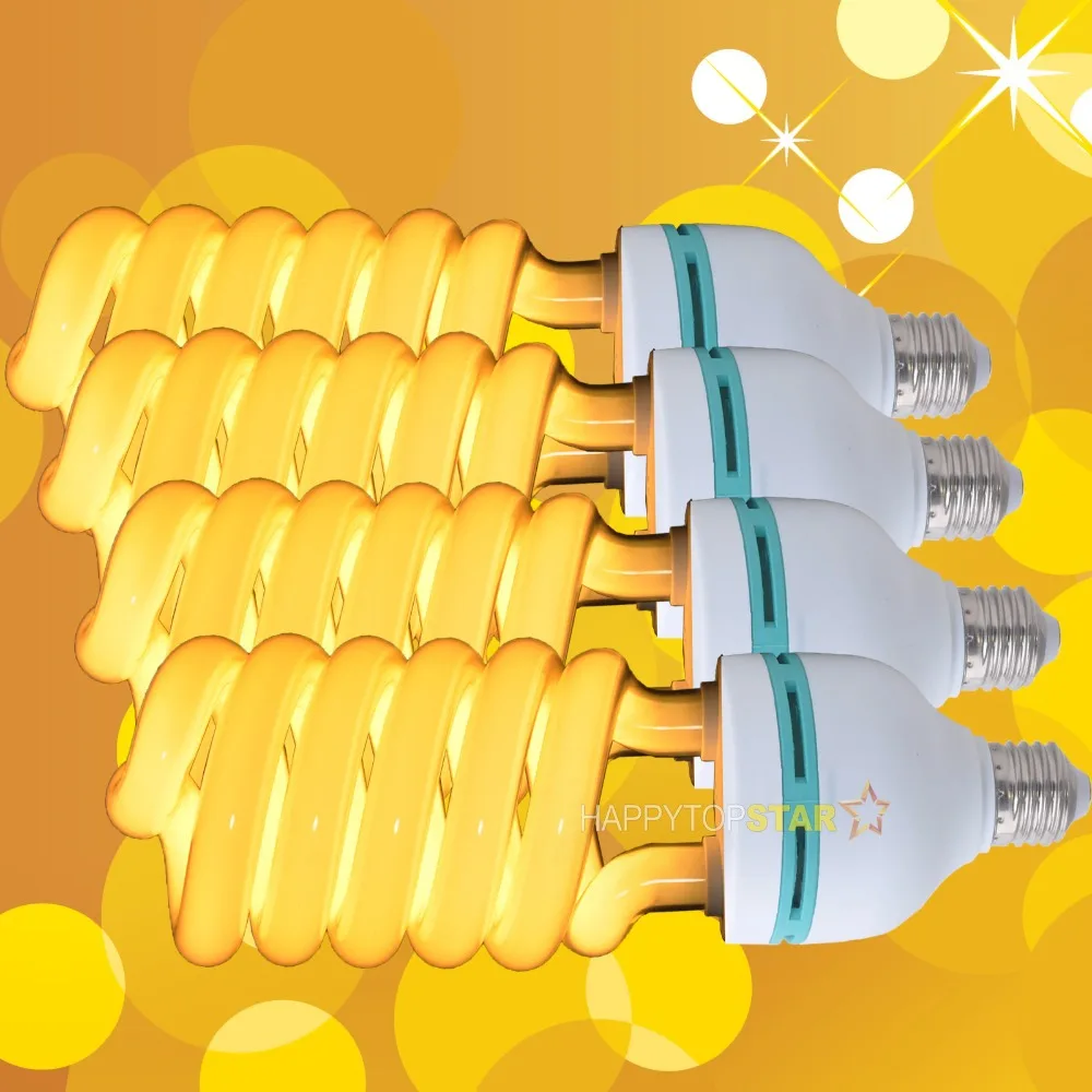 Лампа дневного света Pro 4 шт./лот 2700K 220 В 135 Вт непрерывная лампа для фотостудии E27 E26