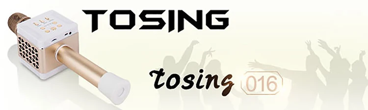 TOSING 016 FM подключения подарки компании улучшенные ВЧ/бас/эхо гид микрофон динамик для сотового телефона/ТВ пение караоке