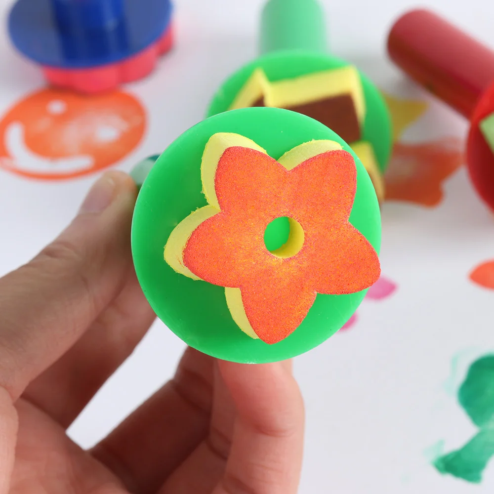 Детская кисть для рисования цветочный штамп Детские DIY граффити игрушки