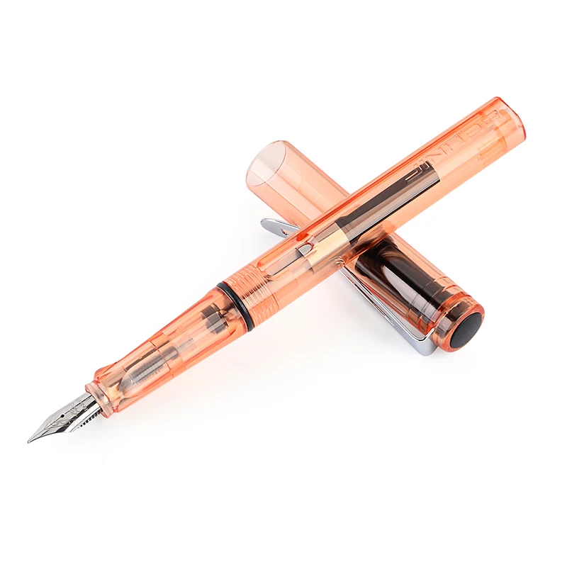 Creative Student Transparent Plastic Fountain Pen 6 Colors 0.5mm Ink Pens for School Office Business Writing Stationery | Канцтовары для
