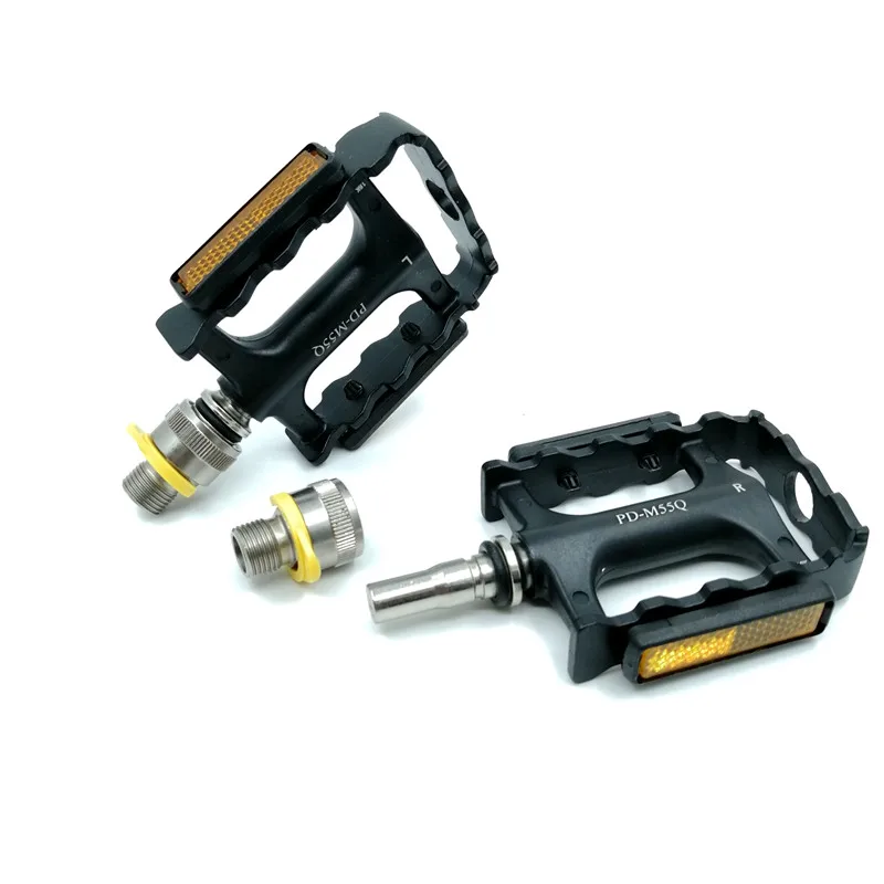 

For Brompton Folding Bike Quick Release Pedal Aluminum Alloy Bearing Folding Bike MTB Pedals Safety Reflective Pedals
