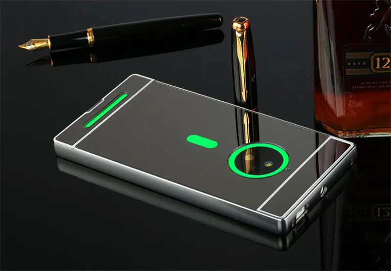 Зеркальный чехол для Nokia Lumia 830 металлическая алюминиевая рамка с задней крышкой