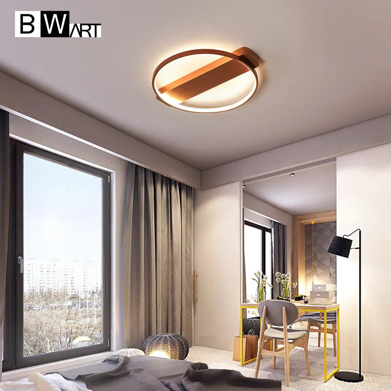 BWART Modern LED Ceiling Lights For Living Room Bedroom Simple personality design Indoor lighting Lamp Remote dimming | Лампы и